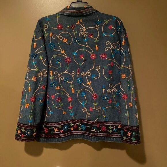 New Direction Vintage Jean Embroidered Jacket - Picture 7 of 11